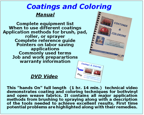 Coatings And Coloring Manual & Video
