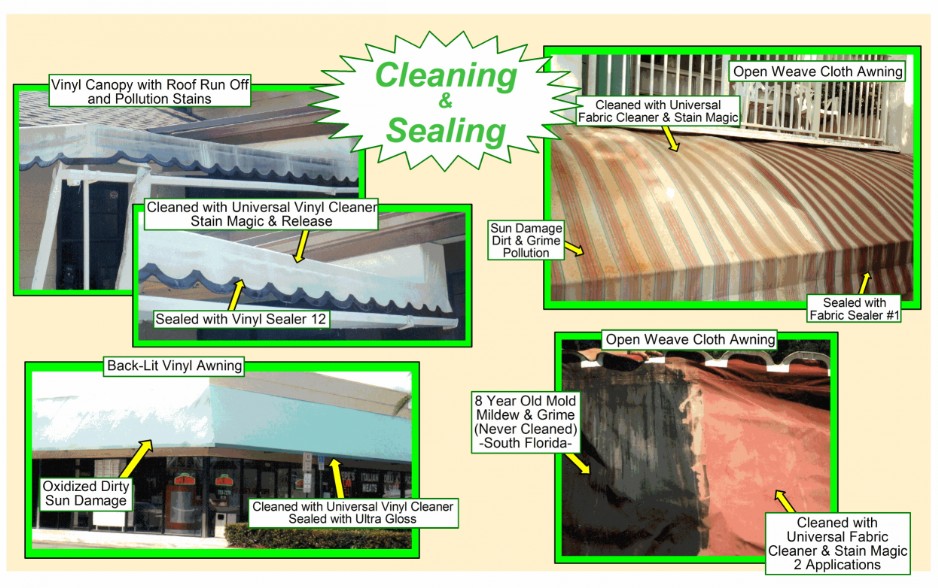 Awning Cleaning & Sealing Examples